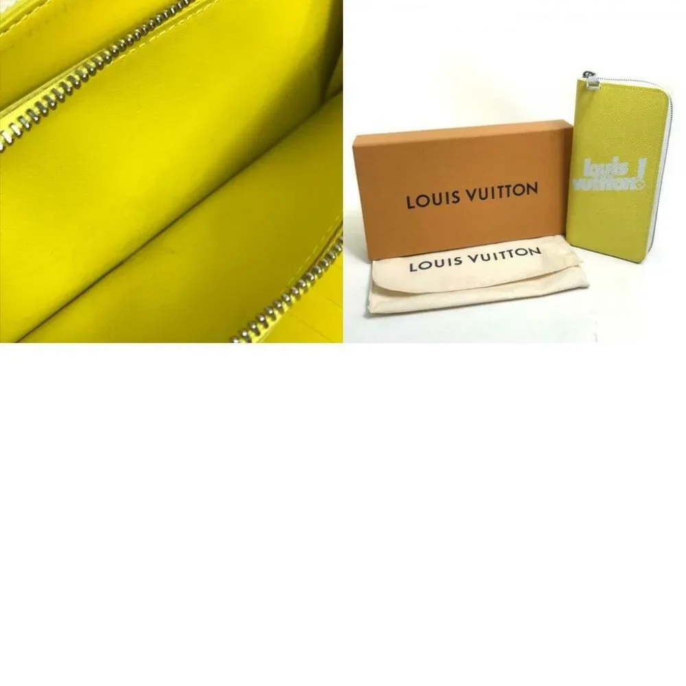 Authentic LOUIS VUITTON M80852 logo Zippy Wallet Vertical Everyday LV Long